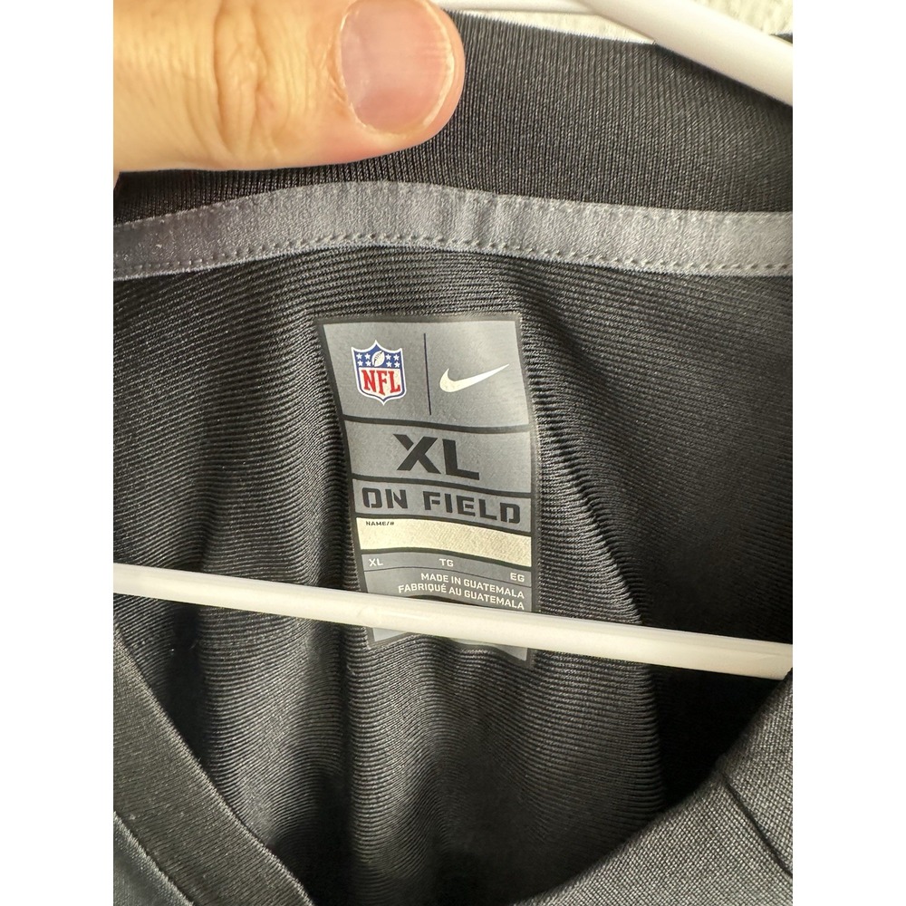 Size XL - Nike On Field Oakland Raiders Josh Jacobs NFL Jersey Black - Picture 4 of 6